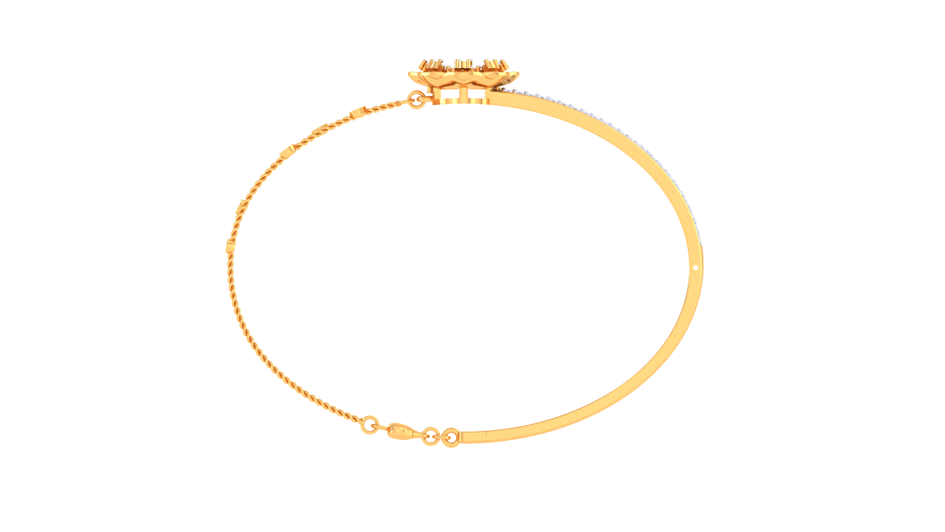 Starlit Garland Diamond Bangles