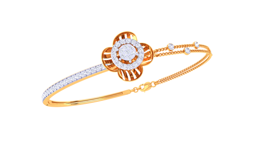 Radiant Flora Diamond Bangles