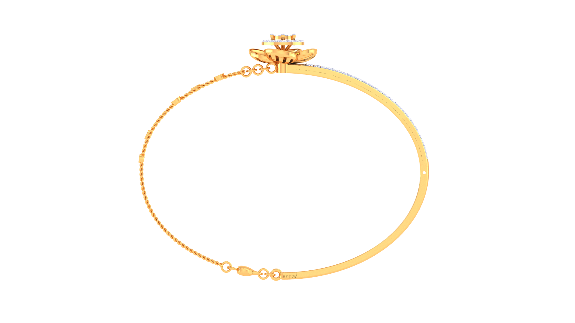 Radiant Flora Diamond Bangles