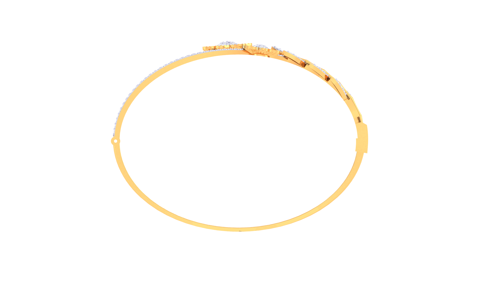 Twilight Blossom Diamond Bangles