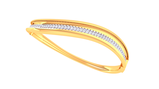 Intertwined Gleam Diamond Bangles