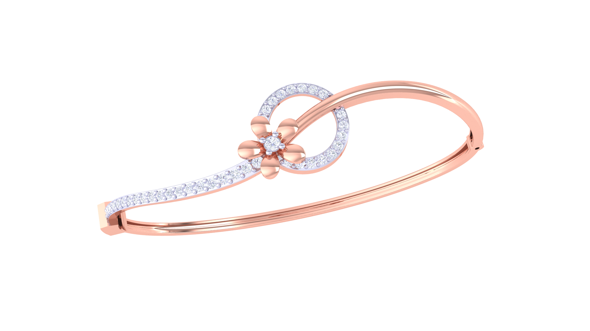 Starlit Ribbon Diamond Bangles