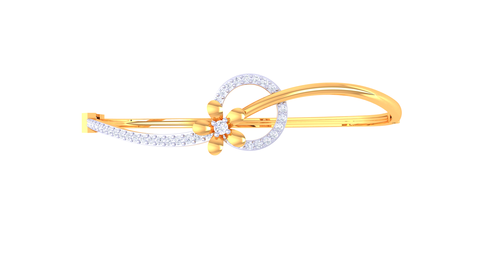 Starlit Ribbon Diamond Bangles