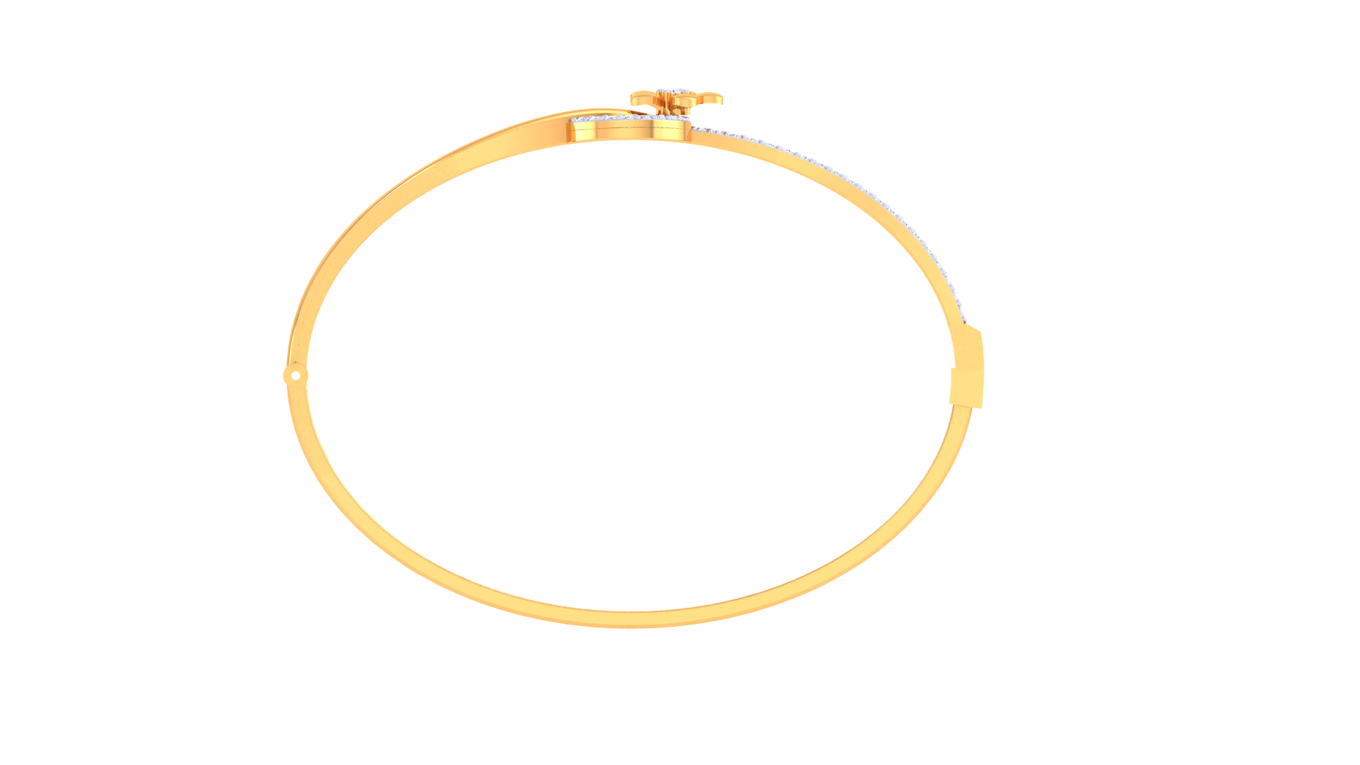 Starlit Ribbon Diamond Bangles