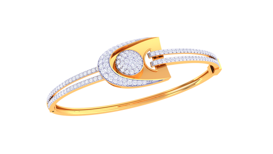Buckle Halo Diamond Bangles