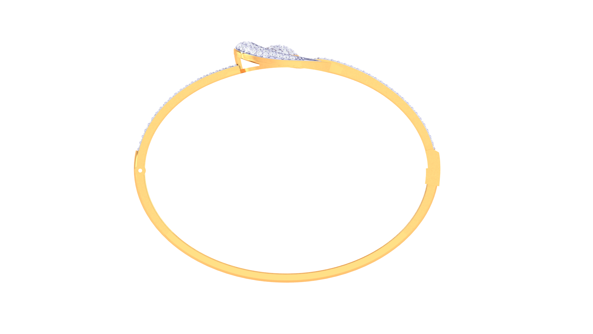 Buckle Halo Diamond Bangles