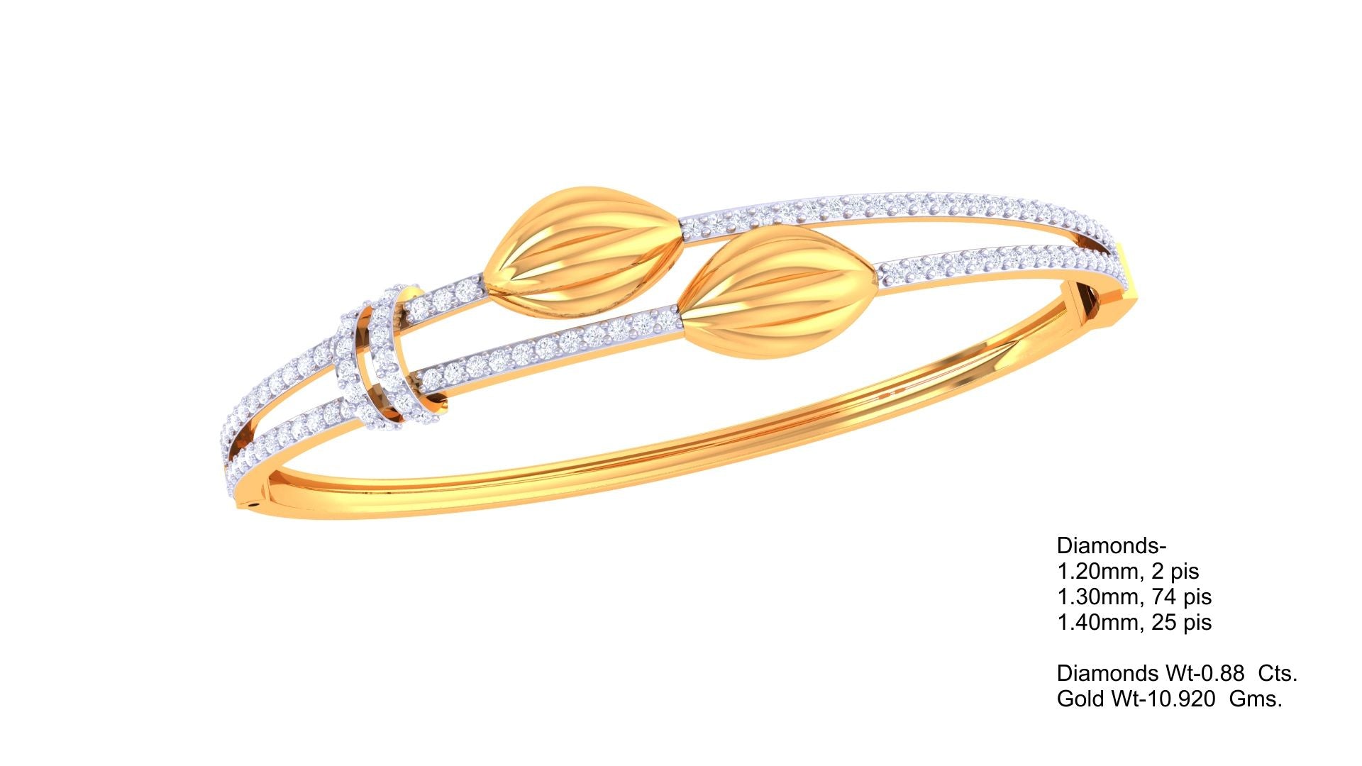 Celestial Sprout Diamond Bangles