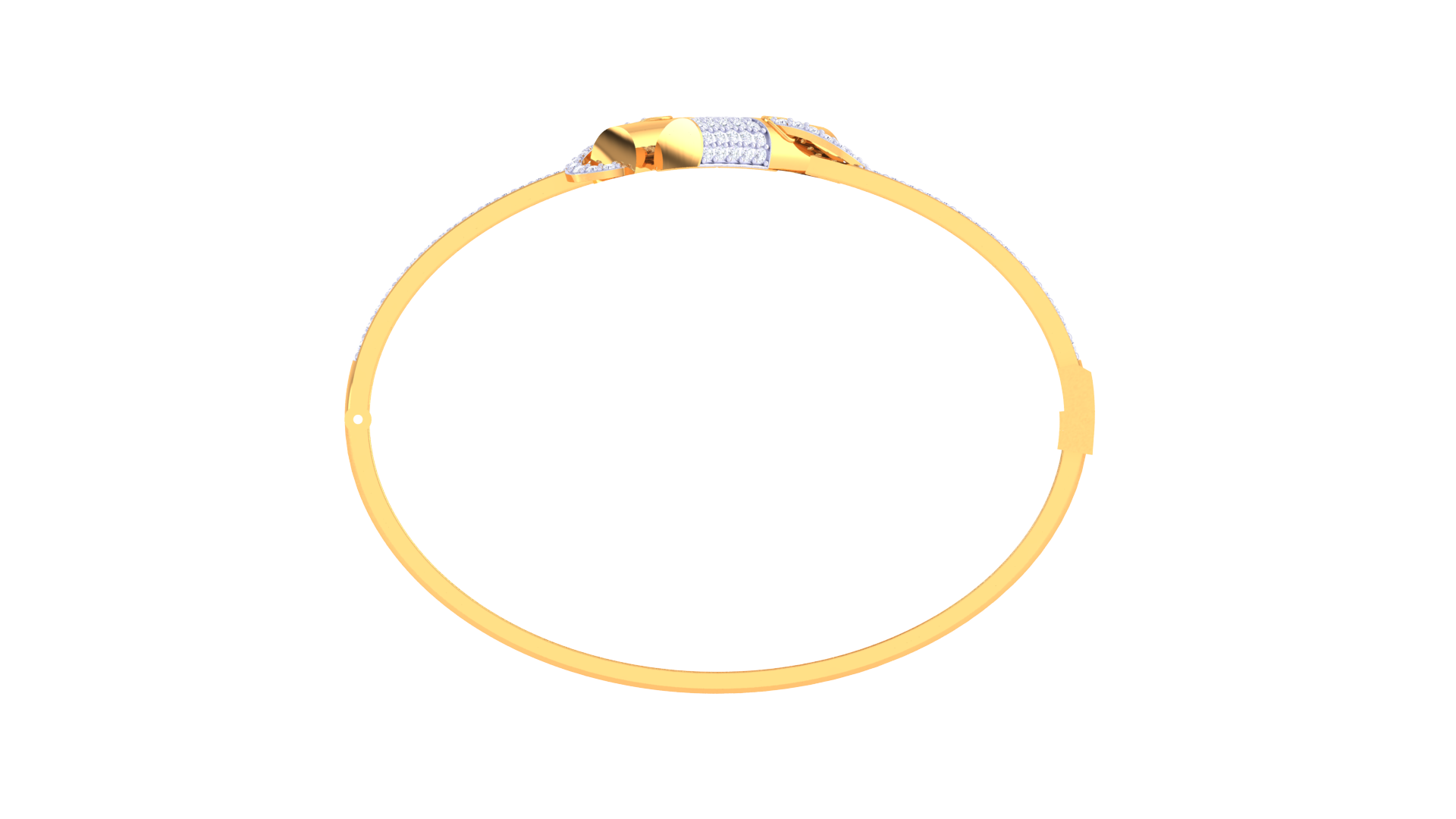 Cylindro Loop Diamond Bangles