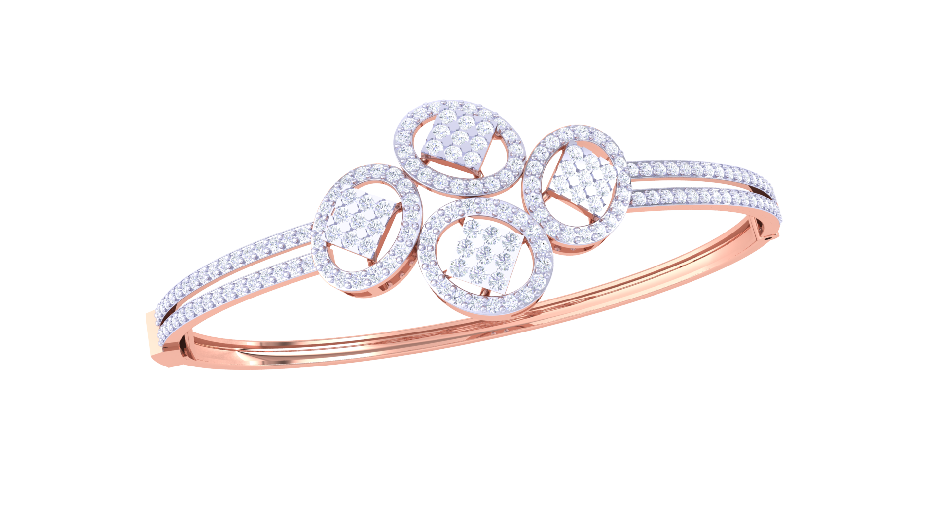 Twilight Garland Diamond Bangles