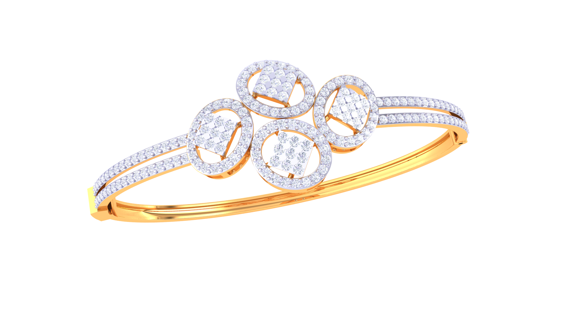 Twilight Garland Diamond Bangles