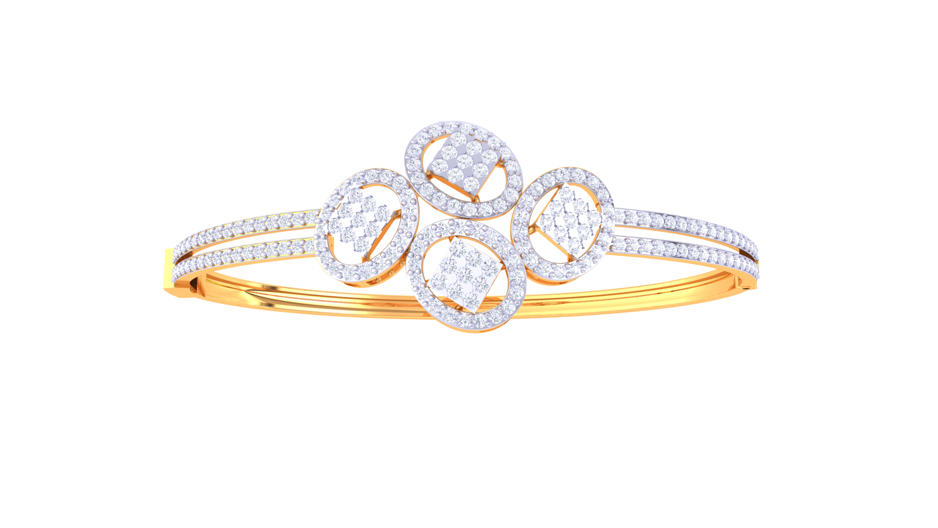 Twilight Garland Diamond Bangles