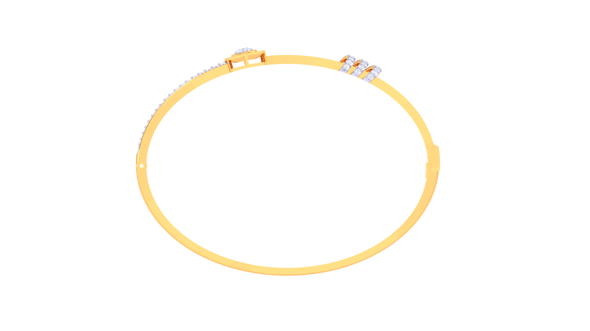 HexaGrid Harmony Diamond Bangles