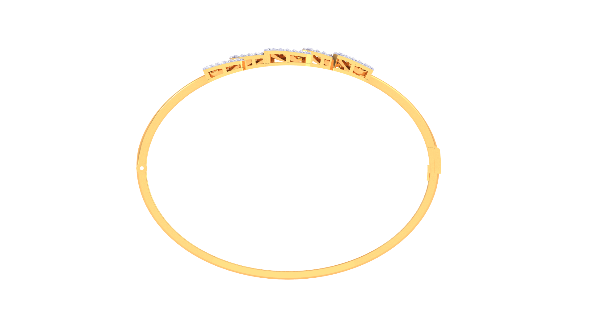 Staggered Gleam Diamond Bangles