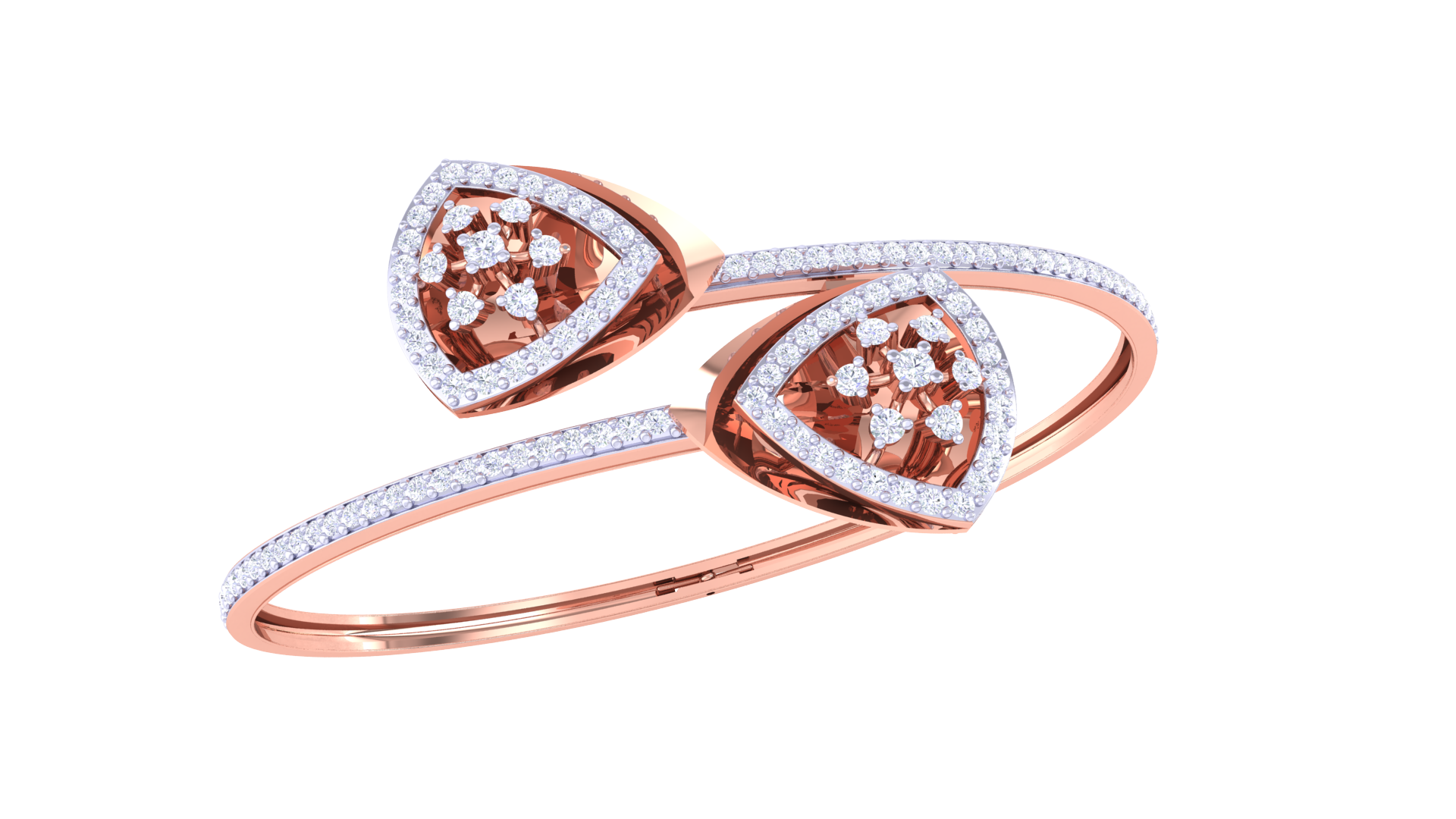 Amber Dewdrop Diamond Bangles