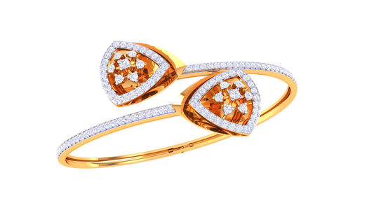 Amber Dewdrop Diamond Bangles