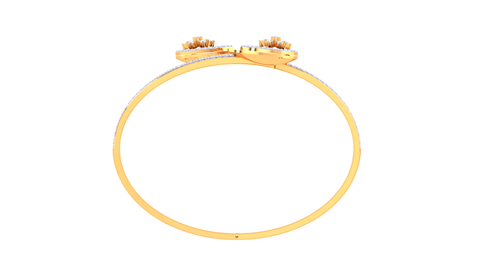 Amber Dewdrop Diamond Bangles