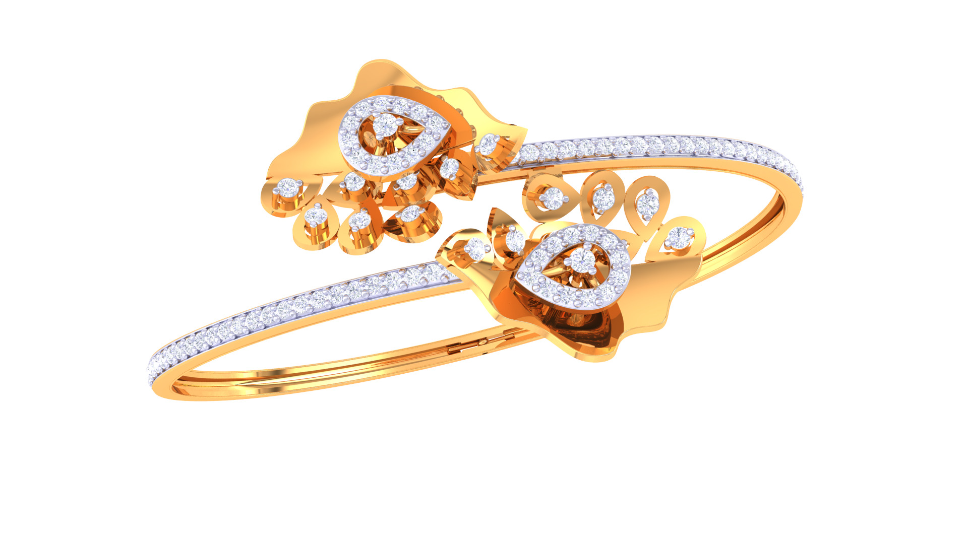 Starlit Bloom Diamond Bangles