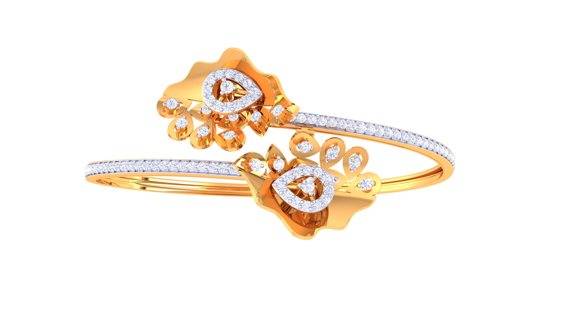 Starlit Bloom Diamond Bangles