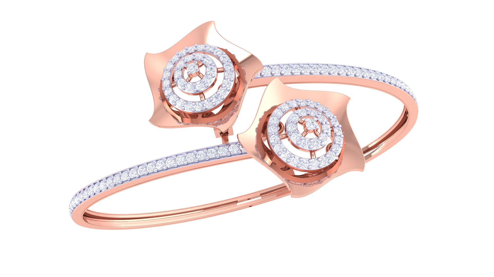 Blossom Duo Diamond Bangles