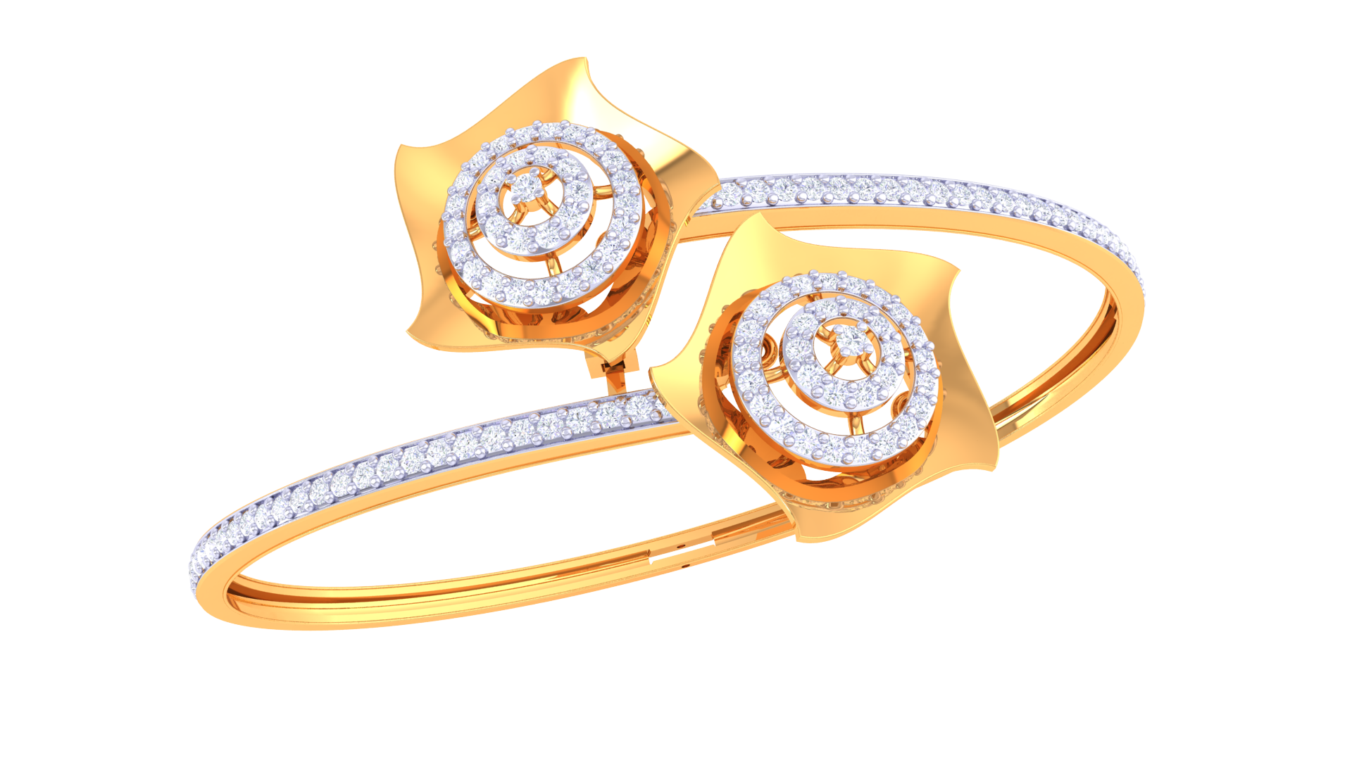 Blossom Duo Diamond Bangles