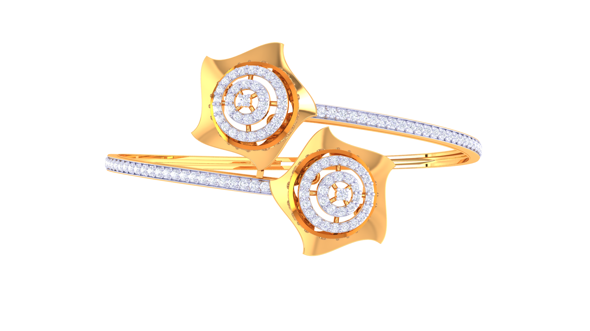 Blossom Duo Diamond Bangles