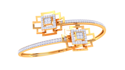 Square Symphony Diamond Bangles