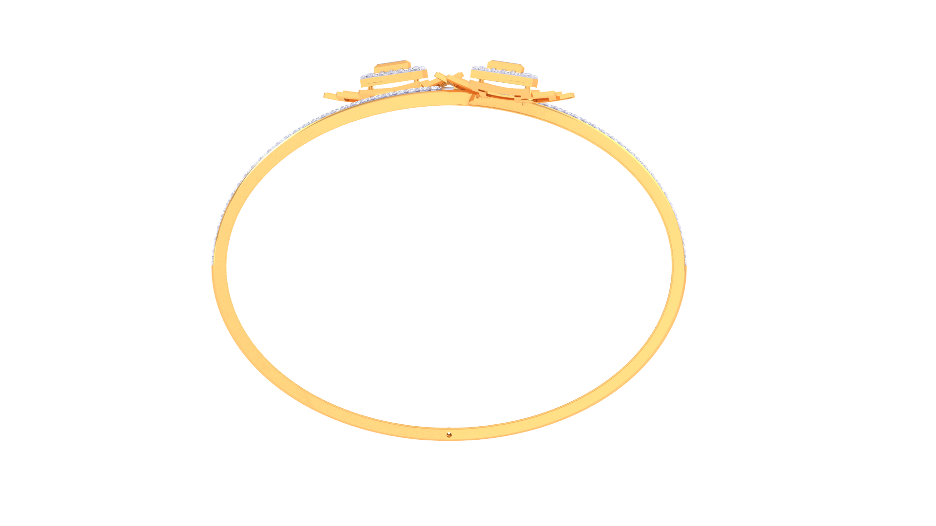 Square Symphony Diamond Bangles