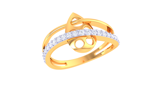 Radiant Crest Dual Layered Ring