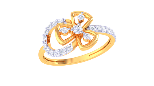Radiant Knot Halo Designer Ring