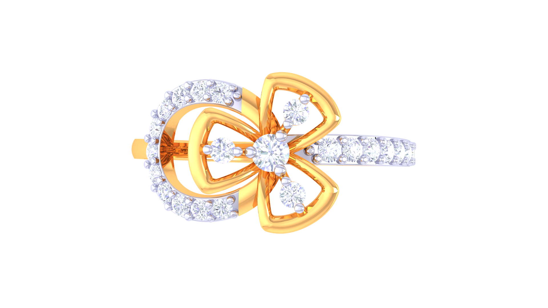 Radiant Knot Halo Designer Ring
