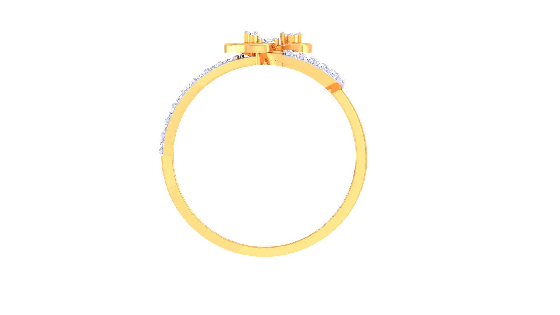 Radiant Knot Halo Designer Ring