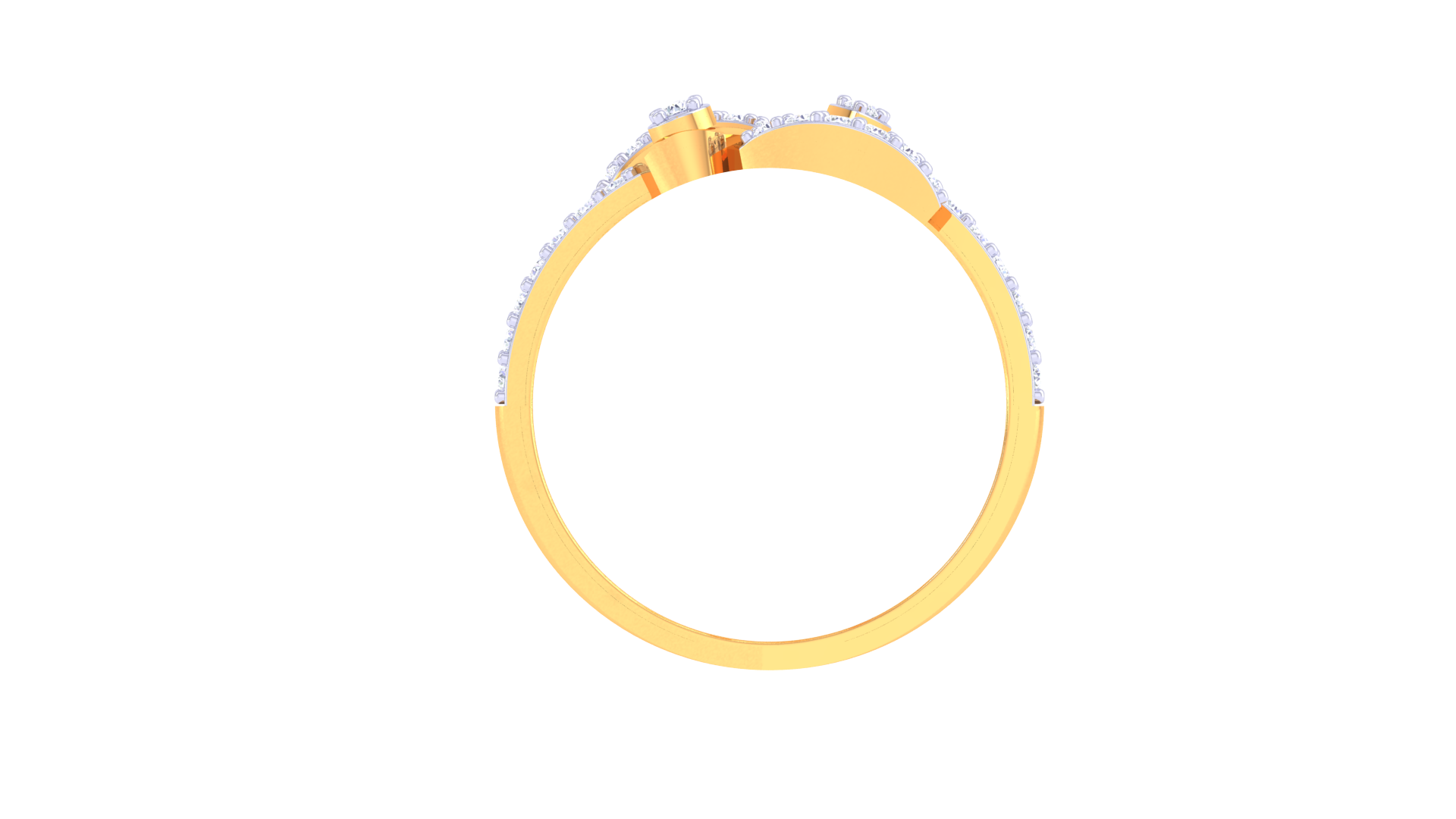 Modern Twist Dual Shape Band Ring