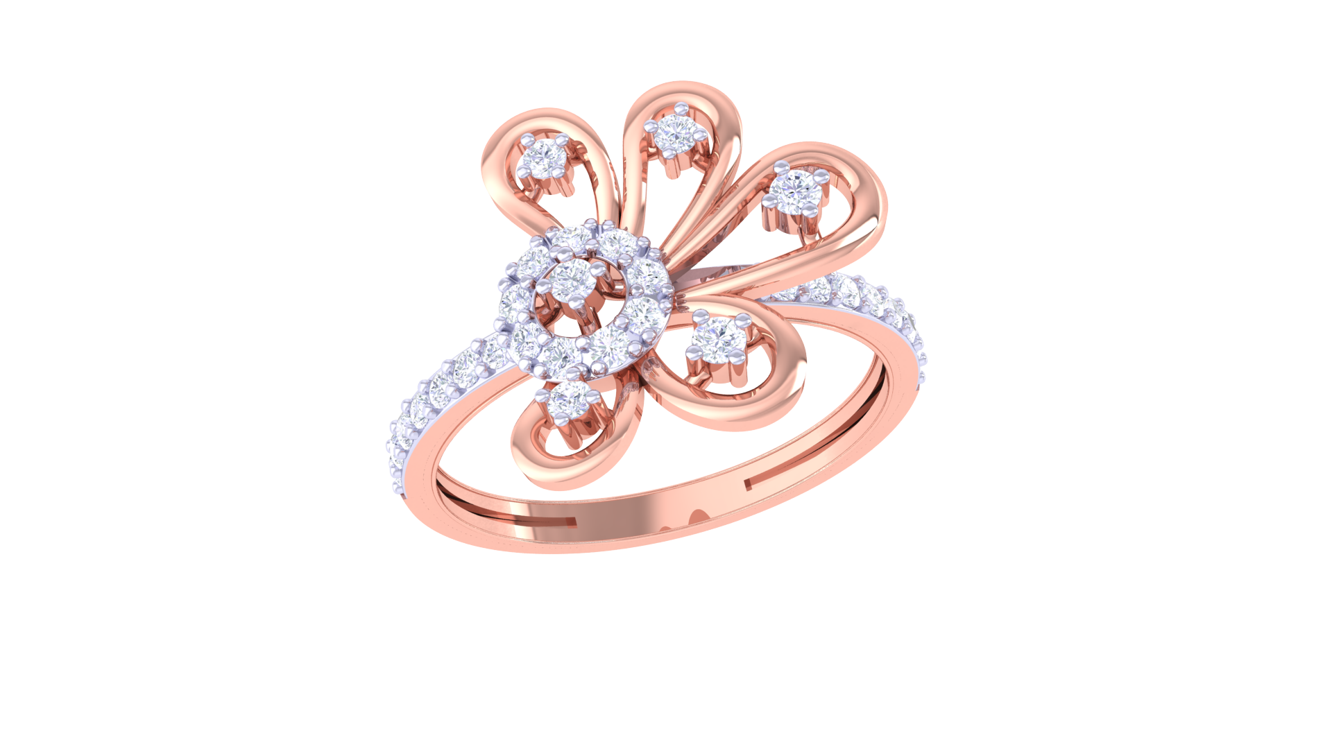 Enchanted Flower Harmony Designer Ring