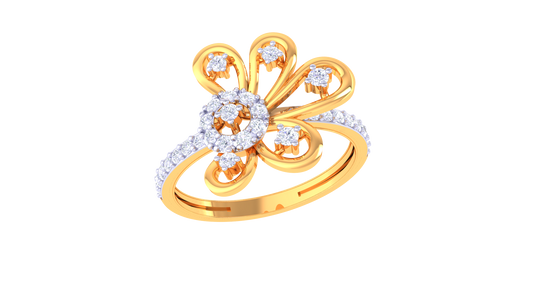 Enchanted Flower Harmony Designer Ring