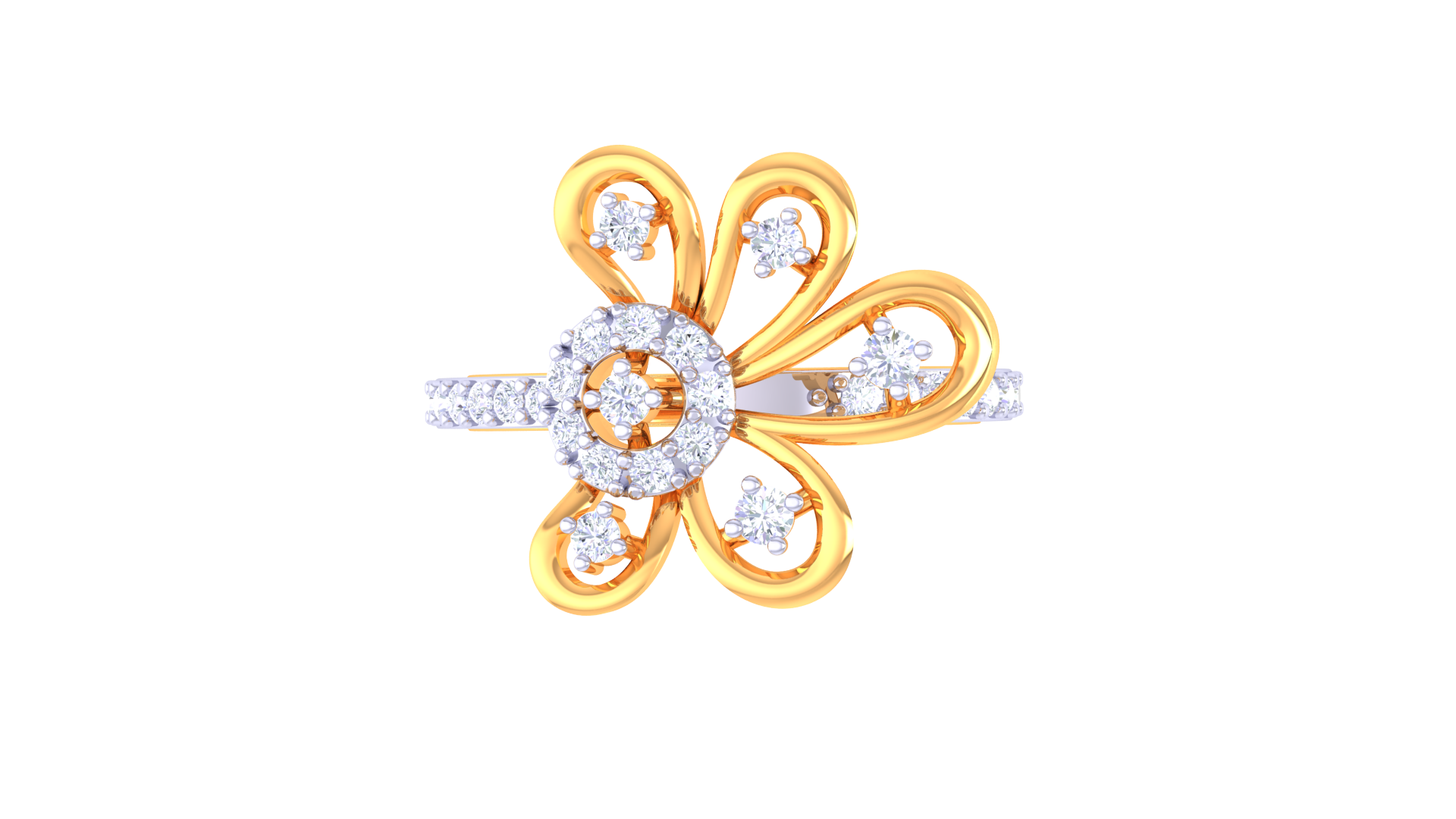 Enchanted Flower Harmony Designer Ring