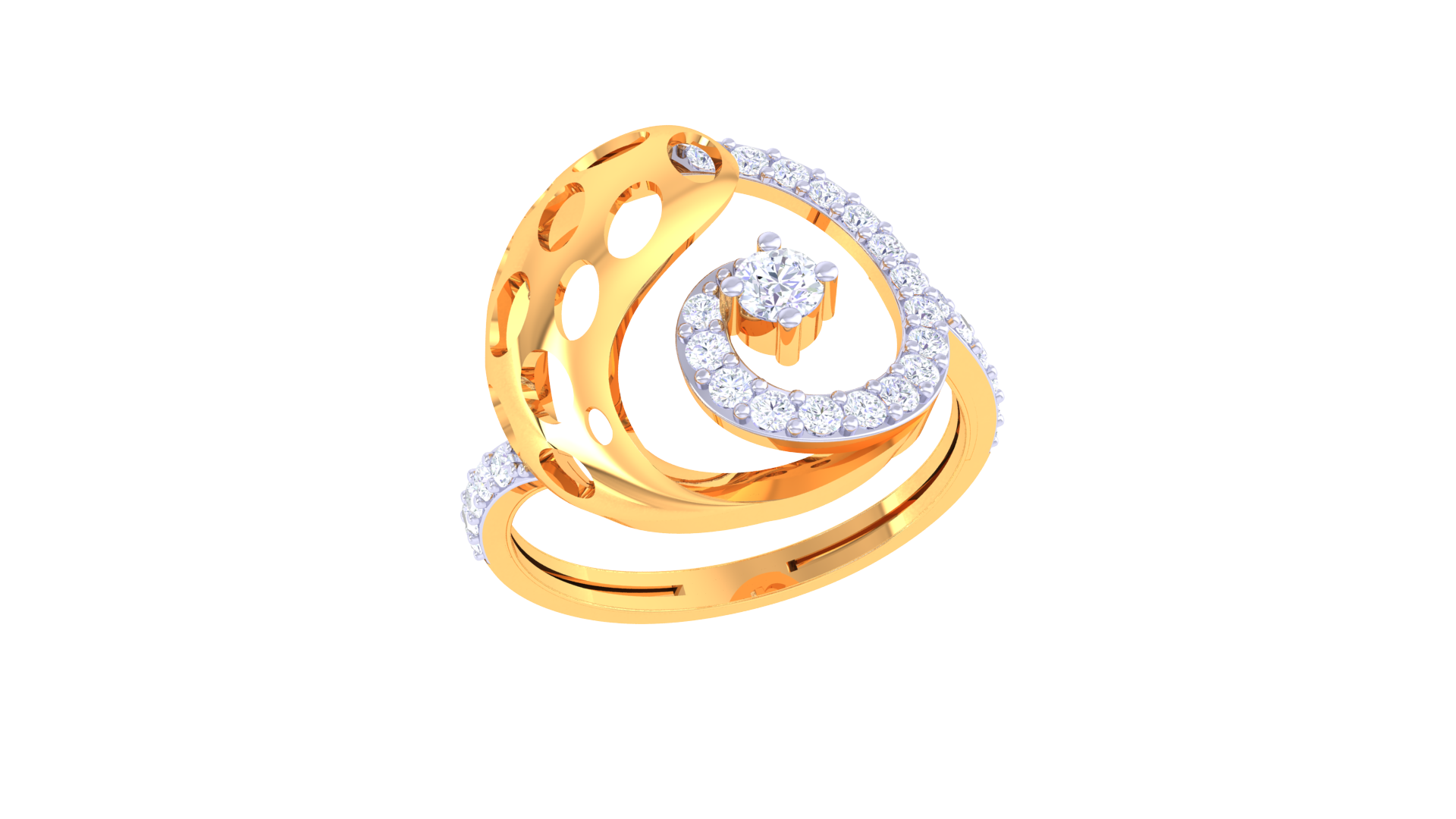 Stellar Loop Artistic Designer Ring