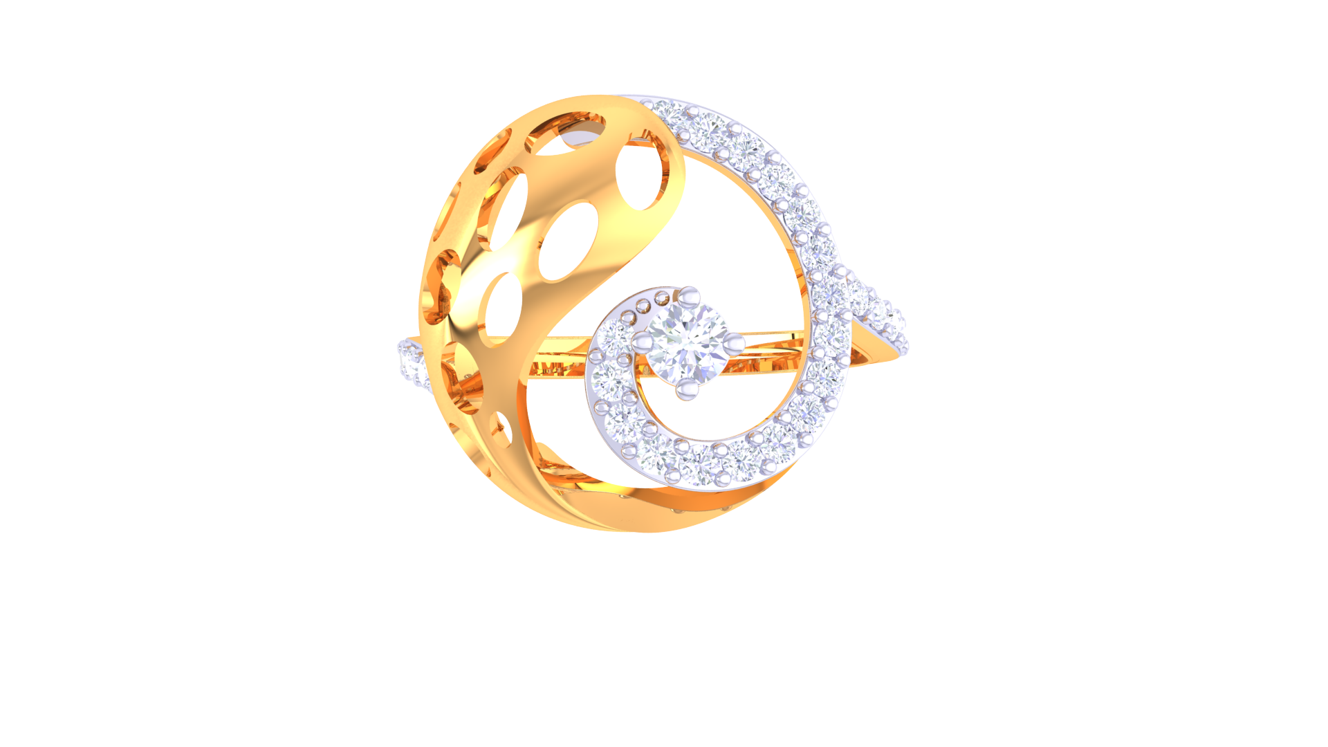 Stellar Loop Artistic Designer Ring