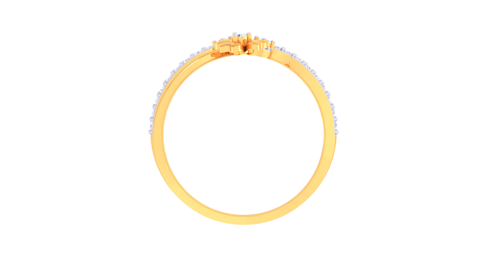 Enchanted Bloom Swirl Band Ring