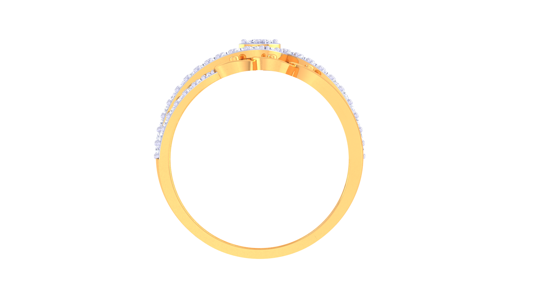 Marquise Swirl Elegance Band Ring