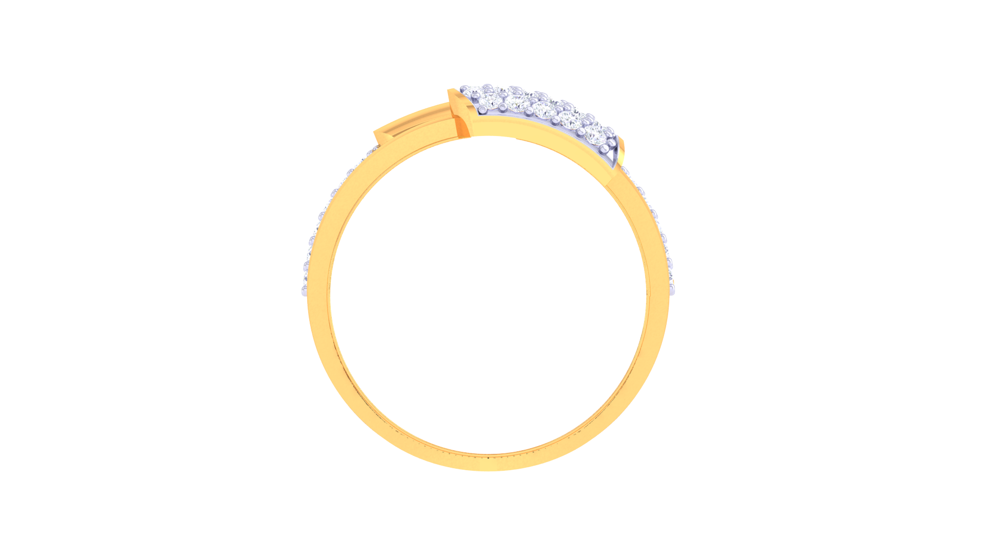 Dual Row Radiance Cluster Band Ring