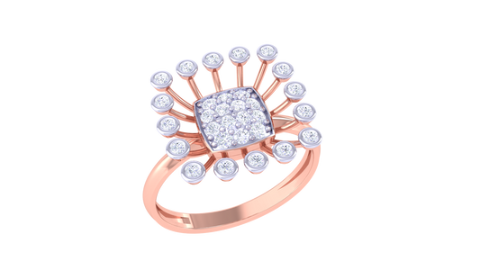 Sunburst Cluster Radiance Band Ring