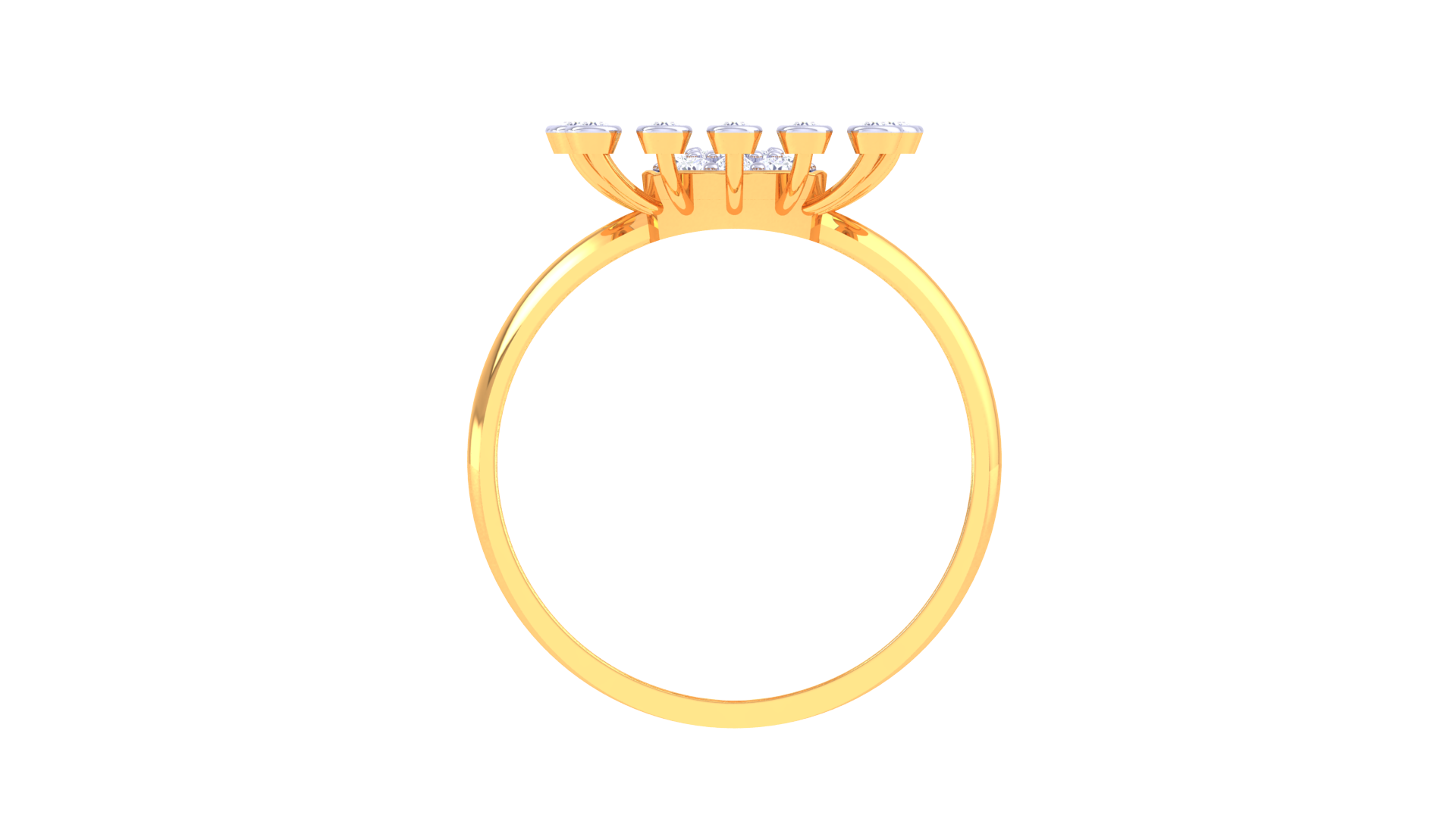 Sunburst Cluster Radiance Band Ring