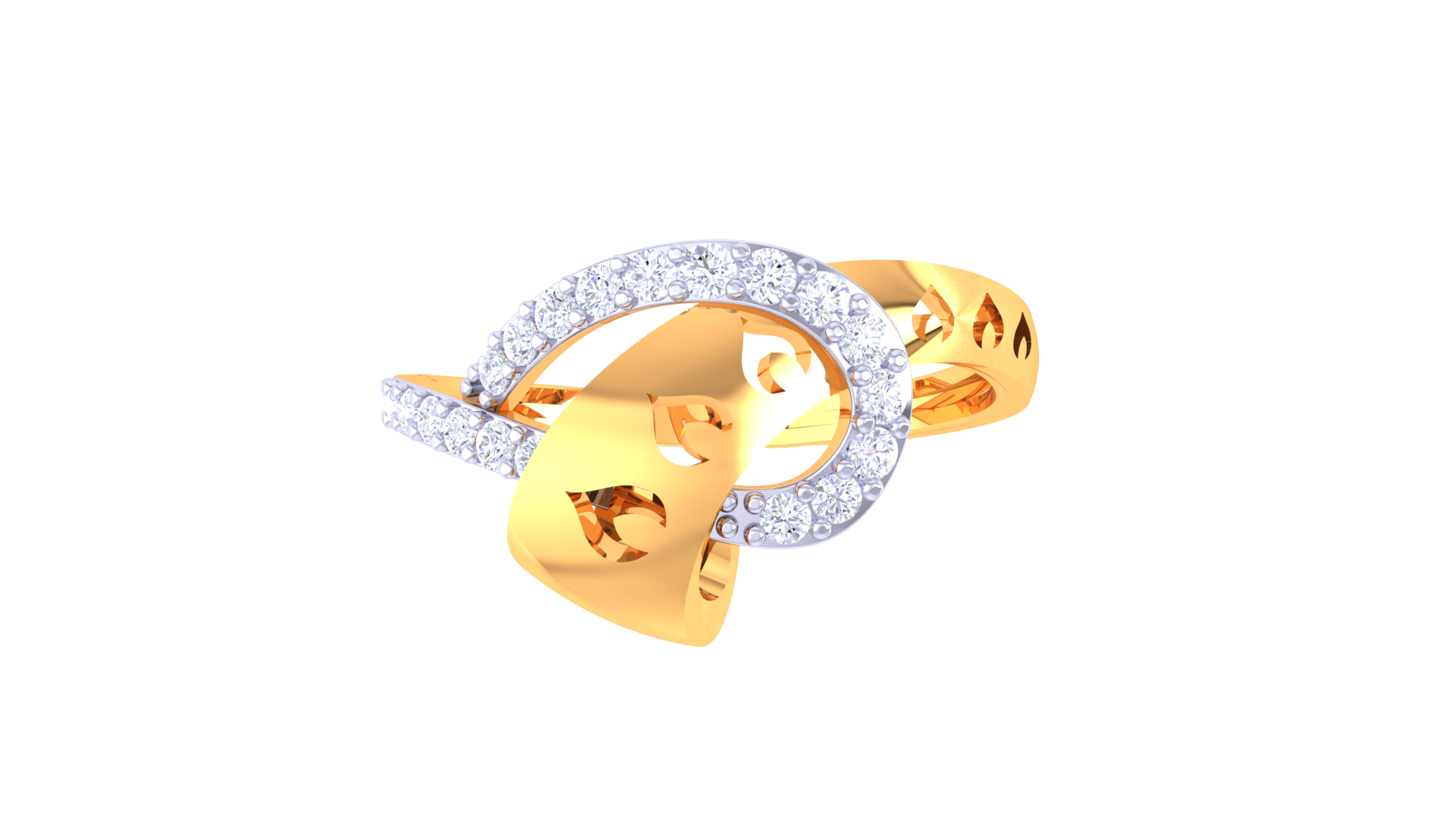 Interlaced Grace Diamond Accent Ring