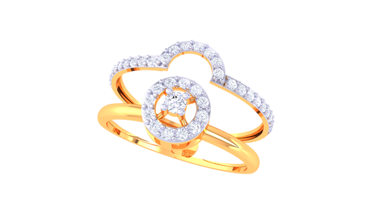 Celestial Circle Double Shank Ring