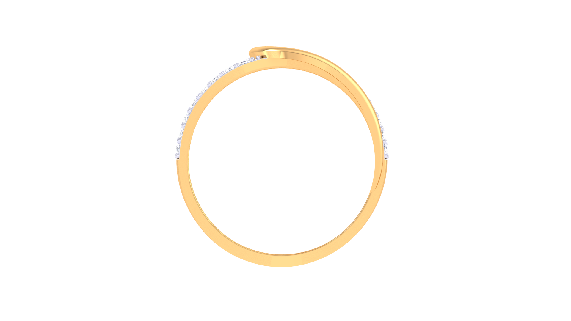 Orbitline Glimmer Gold Ring