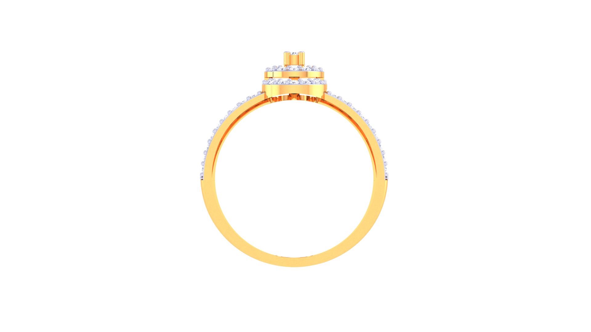 Celestial Circle Double Shank Ring