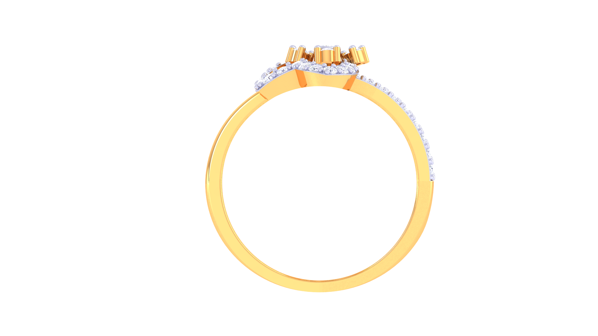 Diamond Blossom Luxe Statement Ring