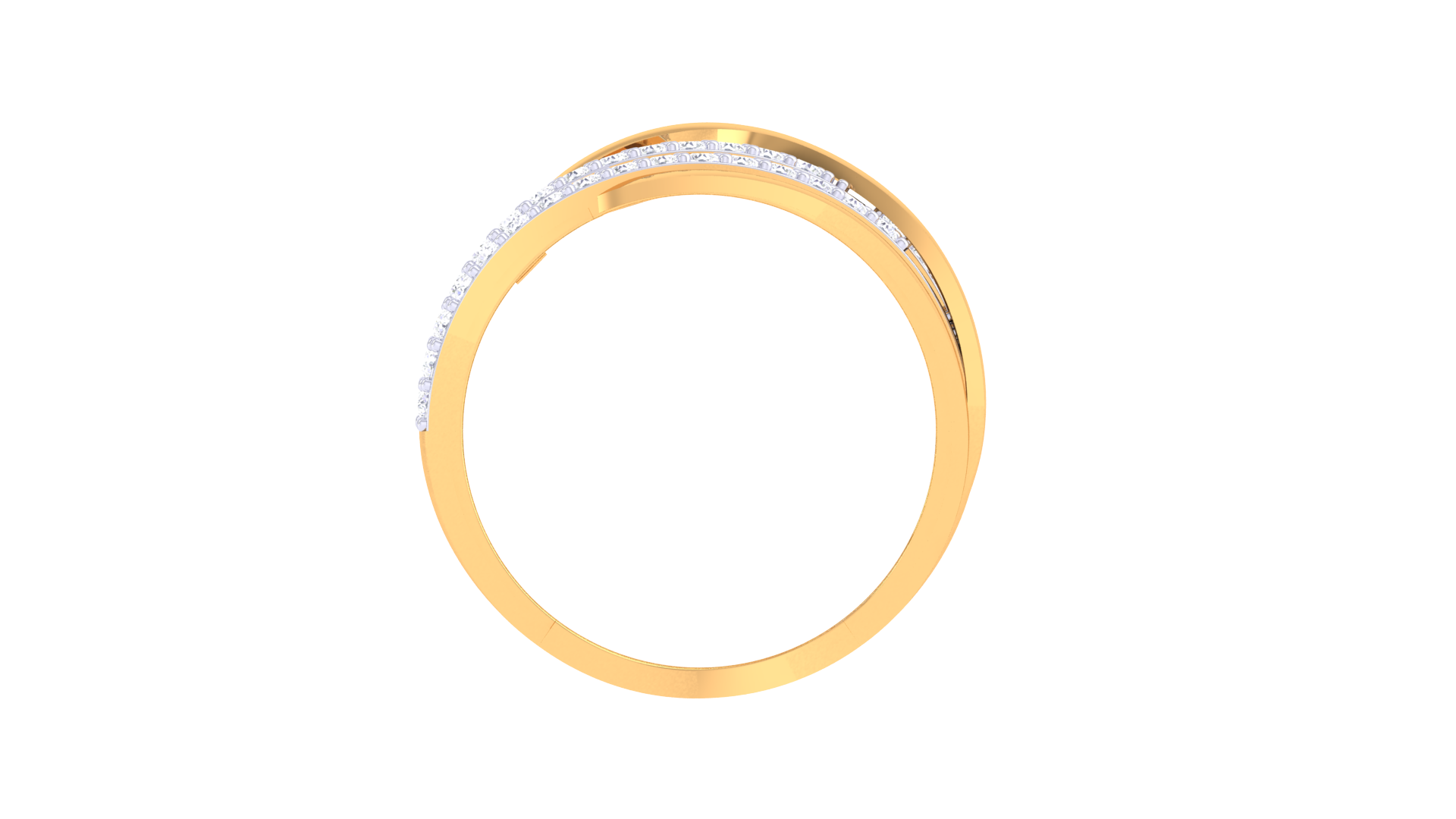 Strata Luxe Diamond Ribbon Ring