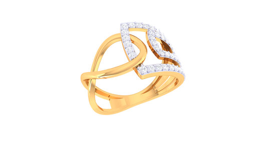 Solstice Curve Gem Cluster Band