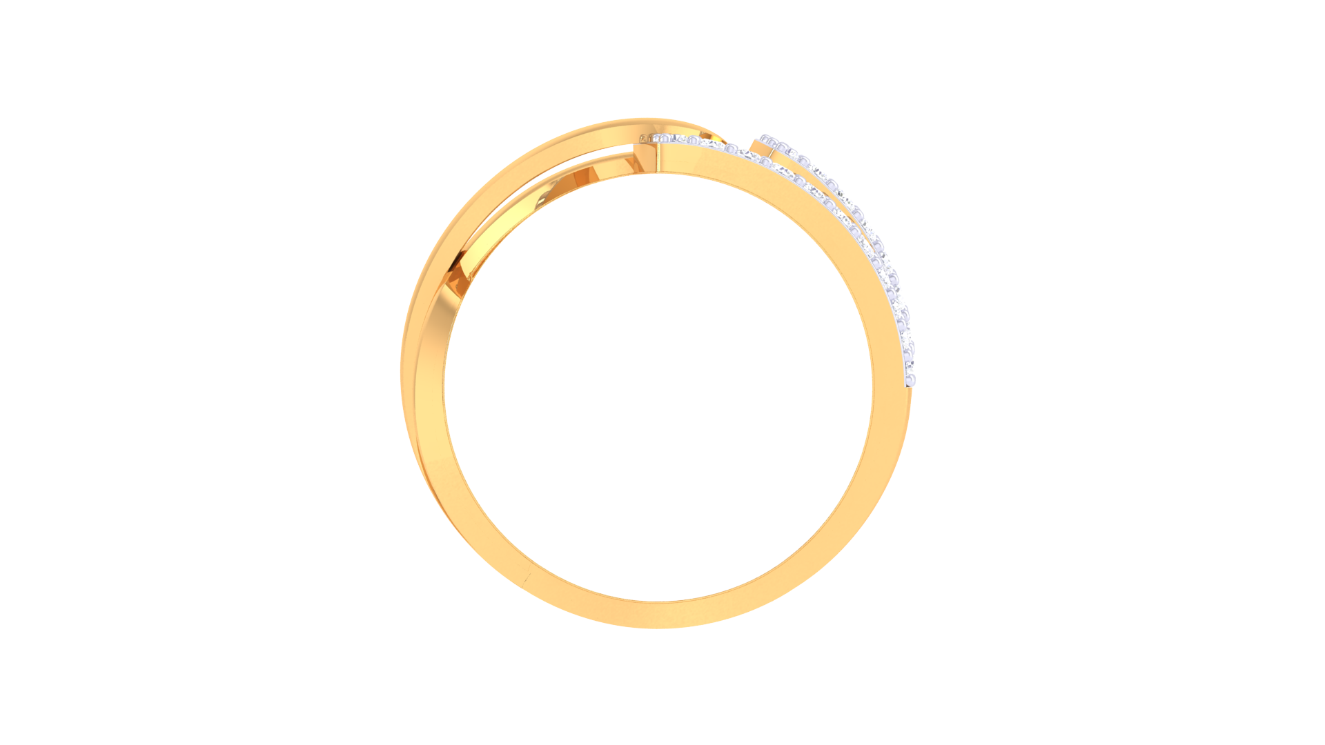 Solstice Curve Gem Cluster Band